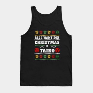 Vintage Ugly Christmas Taiko Drummer Gifts Tank Top